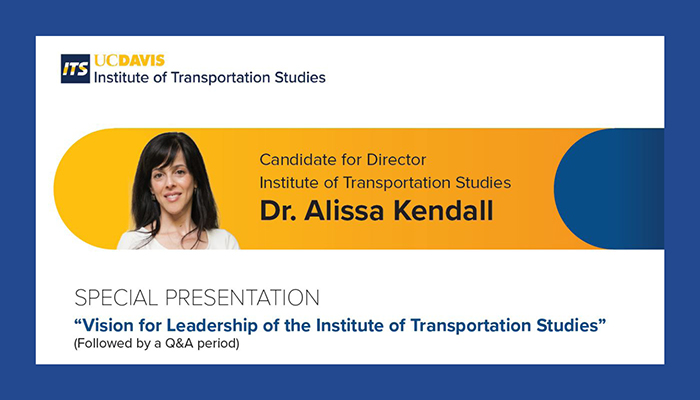 May 2: Vision for Leadership of the Institute of Transportation Studies